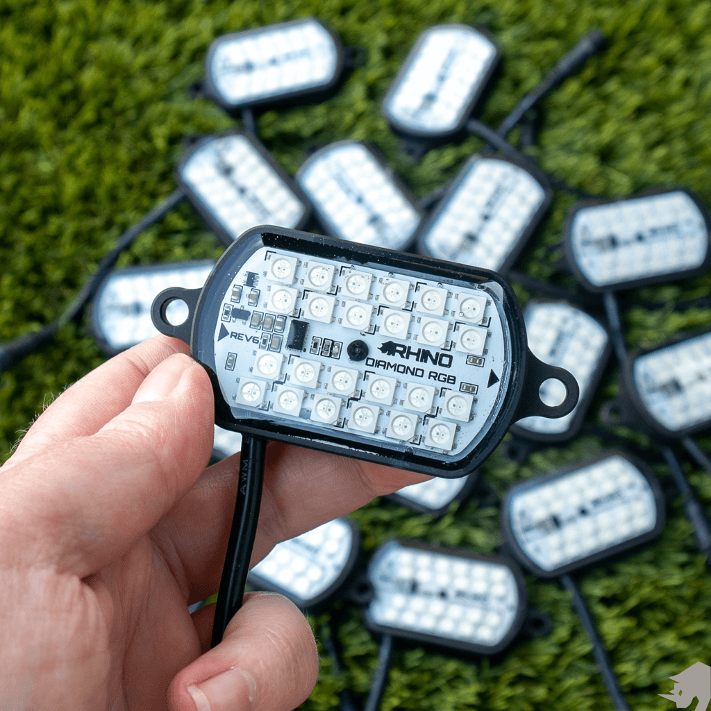 Ultra Bright Billet 24 RGB LED Rock Light Kits - Diamond Series